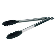 12" S/S Utility Tong, Silicone Grips, Lock Clip by Winco (12-s-s-utility-tong-silicone-grips-lock-clip)