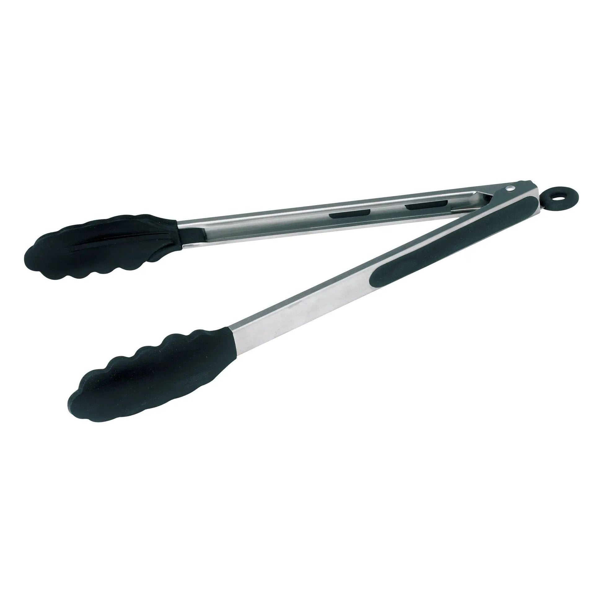 12" S/S Utility Tong, Silicone Grips, Lock Clip by Winco (12-s-s-utility-tong-silicone-grips-lock-clip)