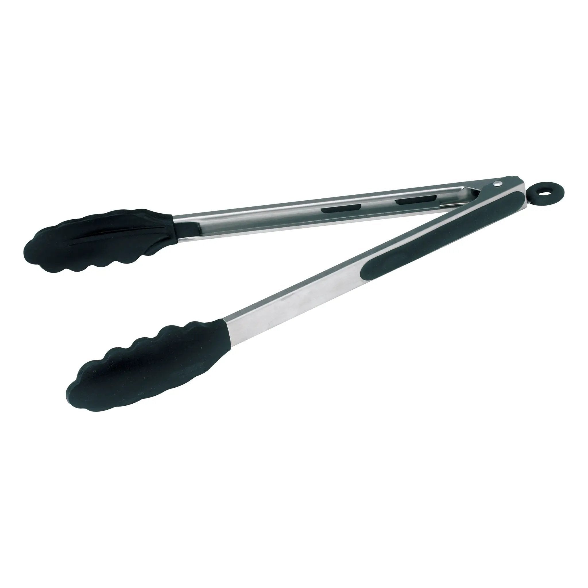 12" S/S Utility Tong, Silicone Grips, Lock Clip by Winco (12-s-s-utility-tong-silicone-grips-lock-clip)