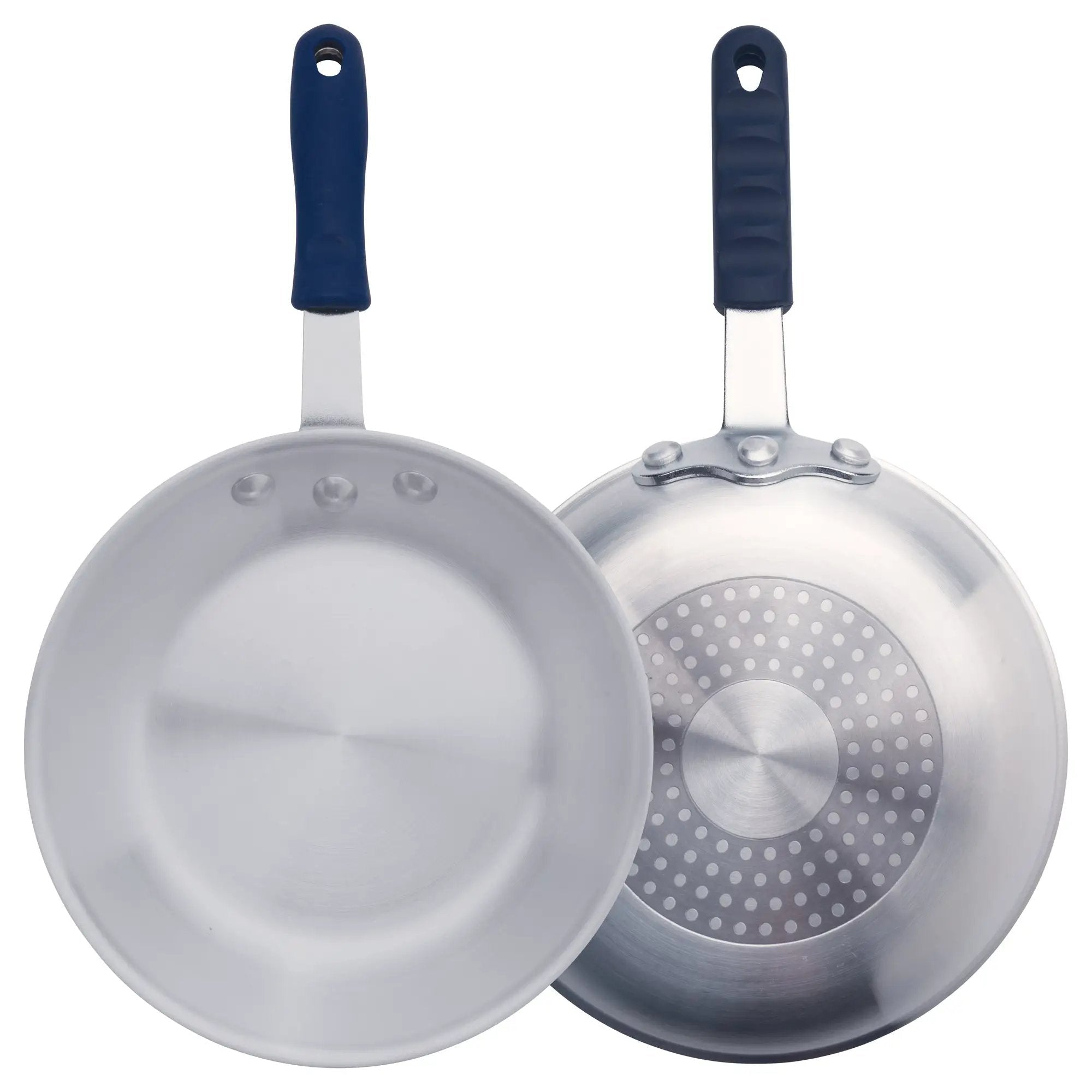 8" Induction Ready Alu Fry Pan, w/ S/S Bottom, w/Sleeve, Natural Finish by Winco (8-induction-ready-alu-fry-pan-w-s-s-bottom-w-sleeve-natural-finish)