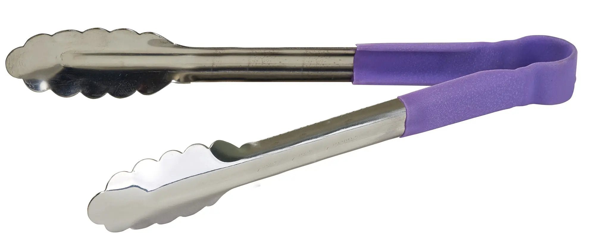 Allergen Free 12" S/S Utility Tong, PP Hdl, Purple by Winco (allergen-free-12-s-s-utility-tong-pp-hdl-purple)