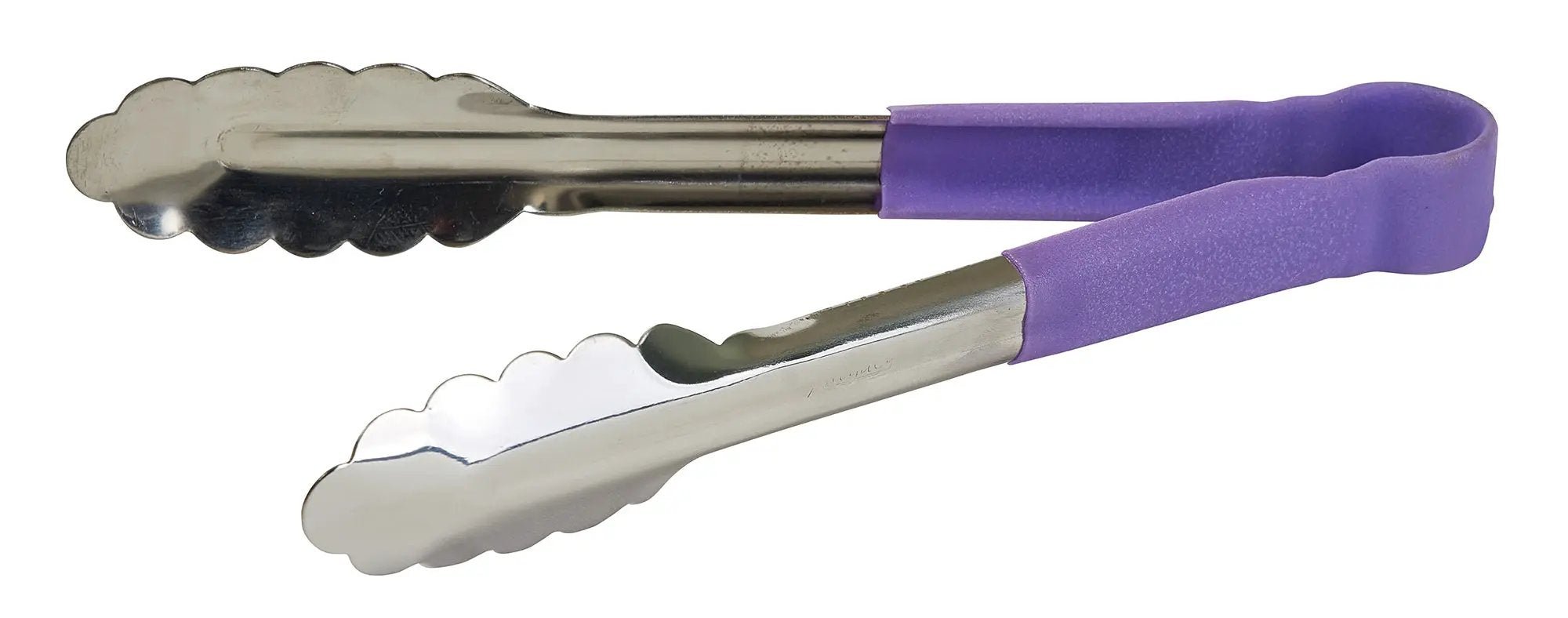 Allergen Free 9" S/S Utility Tong, PP Hdl, Purple by Winco (allergen-free-9-s-s-utility-tong-pp-hdl-purple)