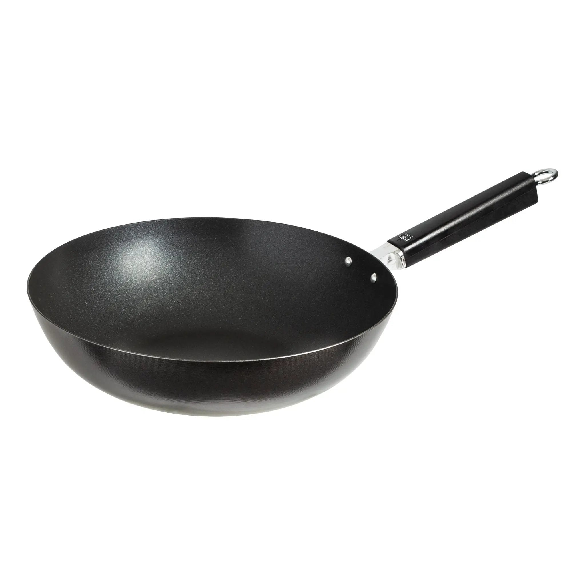 Joyce Chen, Professional Series, 12-Inch, Carbon Steel, Excalibur, Nonstick, Stir Fry Pan, with Phenolic Handle by Winco (joyce-chen-professional-series-12-inch-carbon-steel-excalibur-nonstick-stir-fry-pan-with-phenolic-handle)