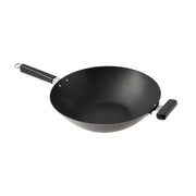 Joyce Chen, Professional Series, 14-Inch, Carbon Steel, Ceramic Nonstick, Flat Bottom Wok, with Phenolic Handles by Winco (joyce-chen-professional-series-14-inch-carbon-steel-ceramic-nonstick-flat-bottom-wok-with-phenolic-handles)
