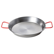 11" Paella Pan, Polished Carbon Steel (Spain) by Winco (11-paella-pan-polished-carbon-steel-spain)