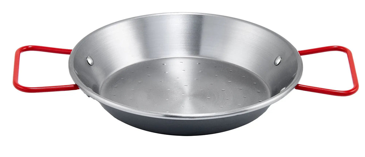 14-1/8" Paella Pan, Polished Carbon Steel (Spain) by Winco (14-1-8-paella-pan-polished-carbon-steel-spain)
