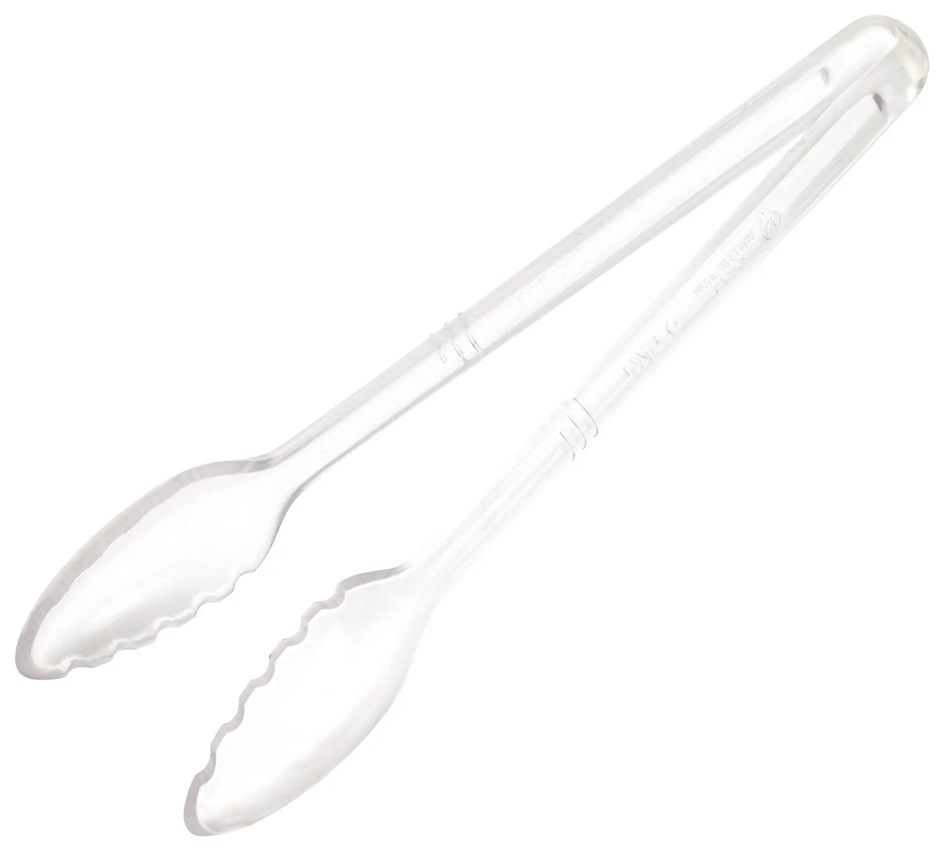 Curv™ 12" PC Serving Tongs, Clear by Winco (curv™-12-pc-serving-tongs-clear)