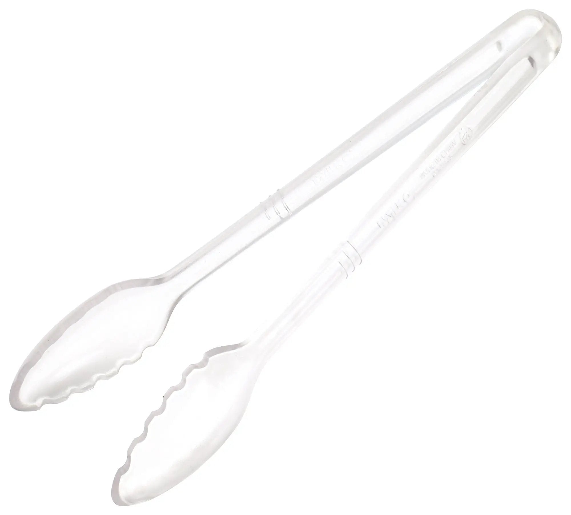 Curv™ 12" PC Serving Tongs, Clear by Winco (curv™-12-pc-serving-tongs-clear)