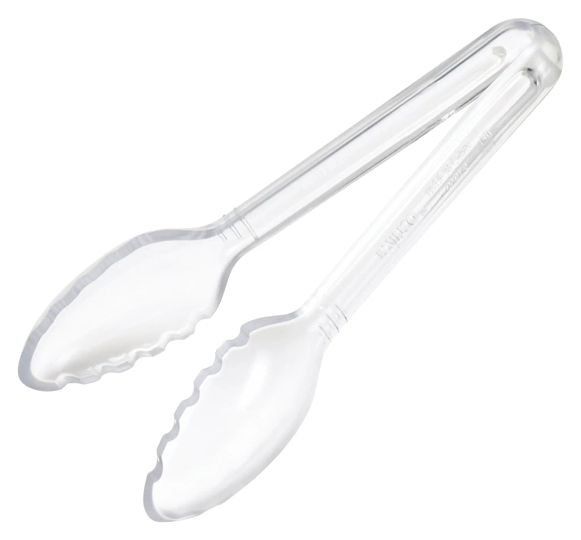Curv™ 6" PC Serving Tongs, Clear by Winco (curv™-6-pc-serving-tongs-clear)