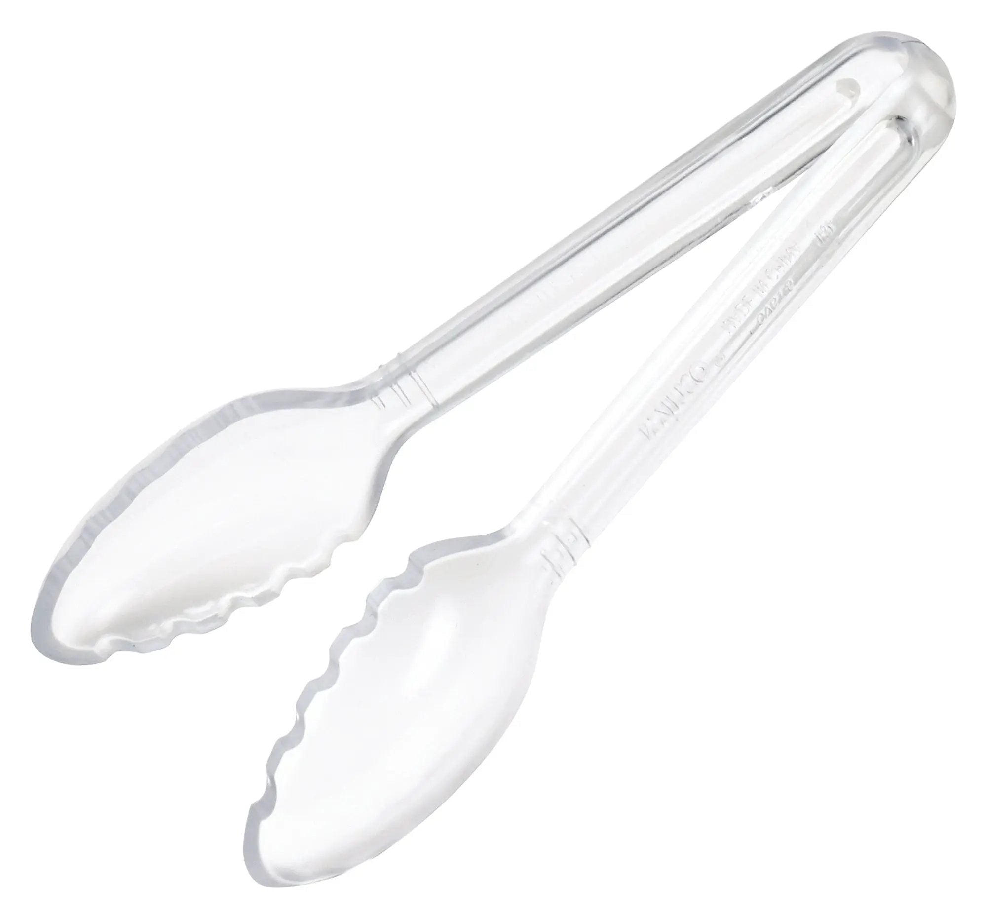 Curv™ 6" PC Serving Tongs, Clear by Winco (curv™-6-pc-serving-tongs-clear)