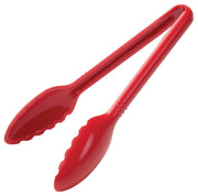 Curv™ 9" PC Serving Tongs, Red by Winco (curv™-9-pc-serving-tongs-red)