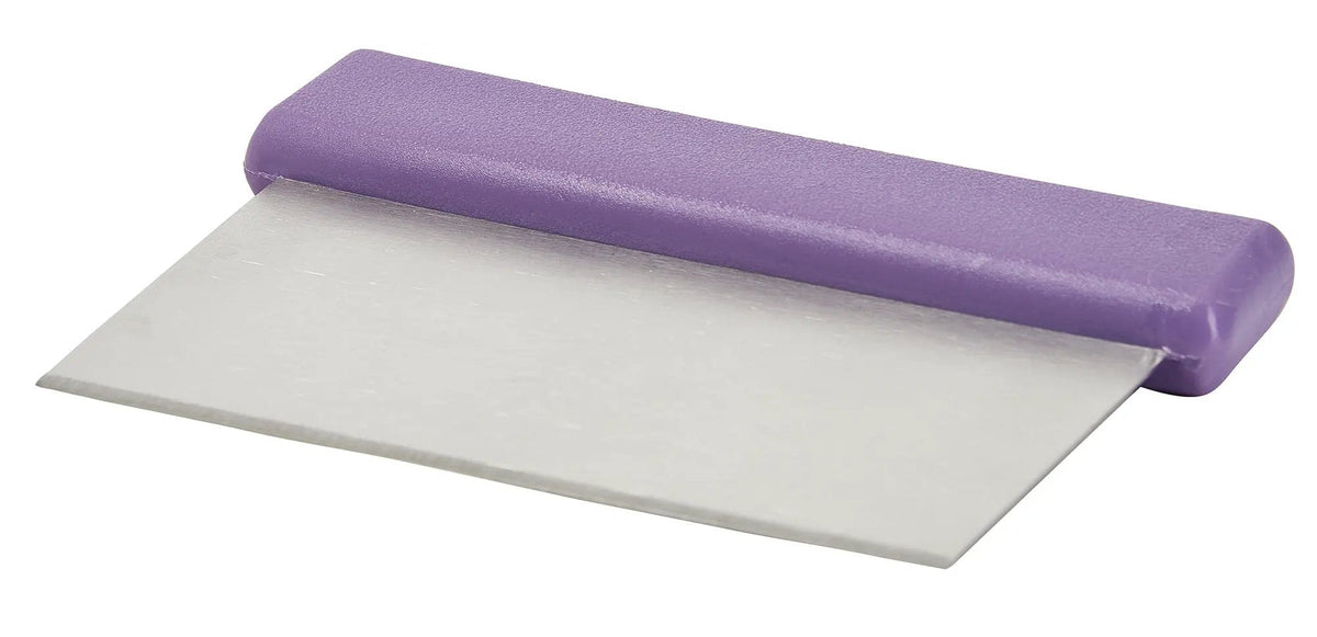 Allergen Free Dough Scraper, S/S Blade, Purple PP Hdl by Winco (allergen-free-dough-scraper-s-s-blade-purple-pp-hdl)