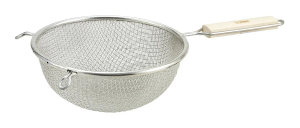 8" Double Mesh Strainer, Fine, Tin by Winco (8-double-mesh-strainer-fine-tin)