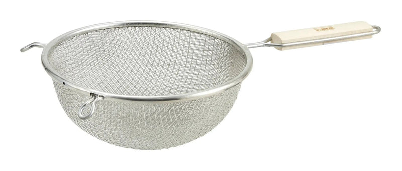 8" Double Mesh Strainer, Fine, Tin by Winco (8-double-mesh-strainer-fine-tin)