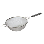 Mesh Strainer, 10.25" Double, Single Fine Mesh, SS, Plastic Handle by Winco (mesh-strainer-10-25-double-single-fine-mesh-ss-plastic-handle)