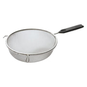Winco MSTP-8SM 8" Single Medium Mesh Strainer | Plastic Handle Product Image