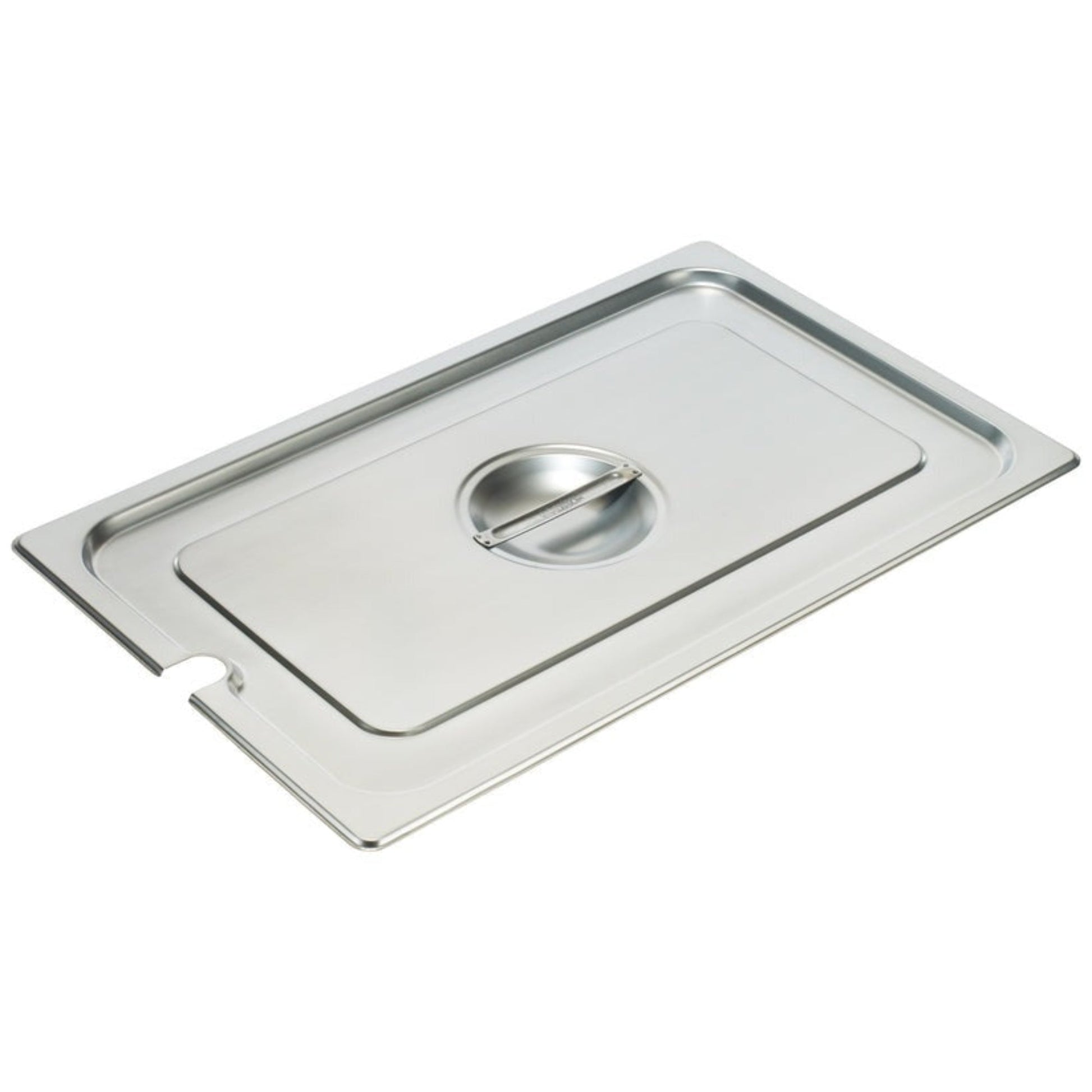 WINCO - SPCH - 18/8 Stainless Steel Steam Pan Cover, Slotted - Half Size