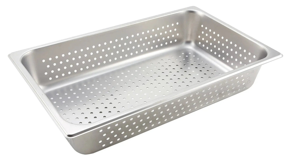 Perforated Steam Pan, Full-size, 4", S/S by Winco (spfp4)