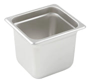 Anti-jam Steam Pan, 1/6 Size, 6", 24 Ga S/S by Winco (anti-jam-steam-pan-1-6-size-6-24-ga-s-s)