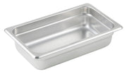 Anti-jam Steam Pan, 1/4 Size, 2-1/2", 23 Ga S/S by Winco (anti-jam-steam-pan-1-4-size-2-1-2-23-ga-s-s)