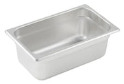Anti-jam Steam Pan, 1/4 Size, 4", 23 Ga S/S by Winco (anti-jam-steam-pan-1-4-size-4-23-ga-s-s)