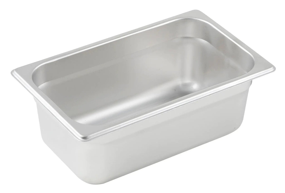 Anti-jam Steam Pan, 1/4 Size, 4", 23 Ga S/S by Winco (anti-jam-steam-pan-1-4-size-4-23-ga-s-s)