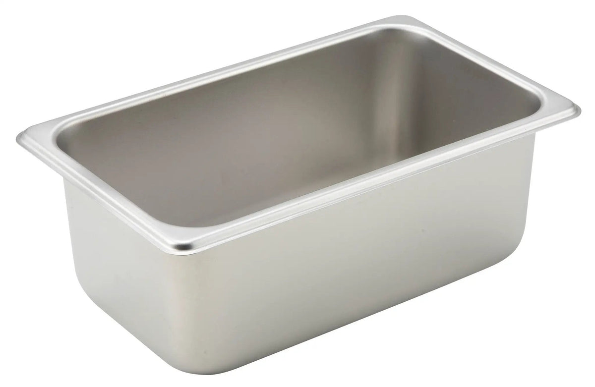 Straight-sided Steam Pan, 1/4 Size, 4", 25 Ga S/S by Winco (straight-sided-steam-pan-1-4-size-4-25-ga-s-s)