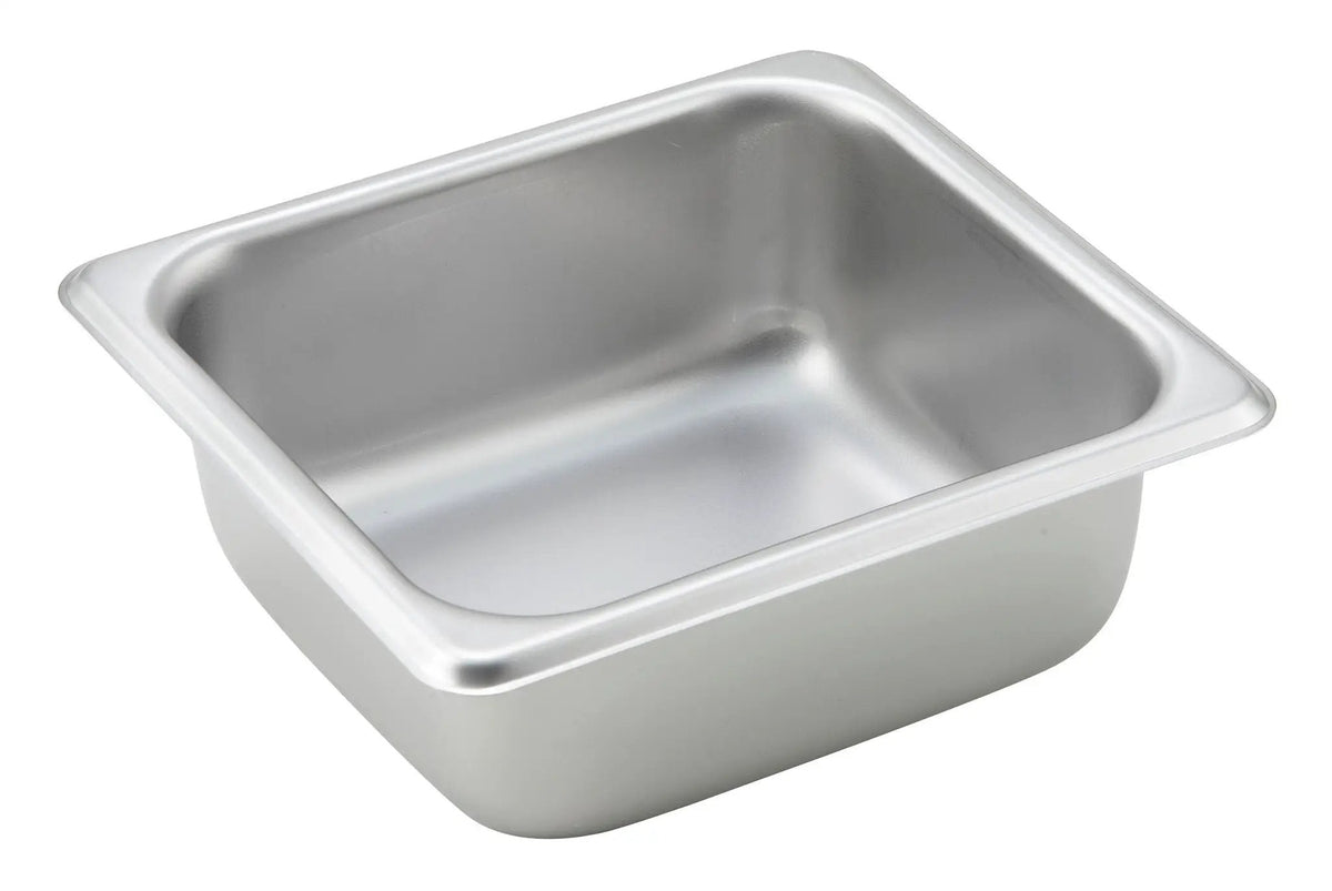 Straight-sided Steam Pan, 1/6 Size, 2-1/2", 25 Ga S/S by Winco (straight-sided-steam-pan-1-6-size-2-1-2-25-ga-s-s)