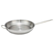 12" S/S Fry Pan w/Helper Hdl by Winco (12-s-s-fry-pan-w-helper-hdl)
