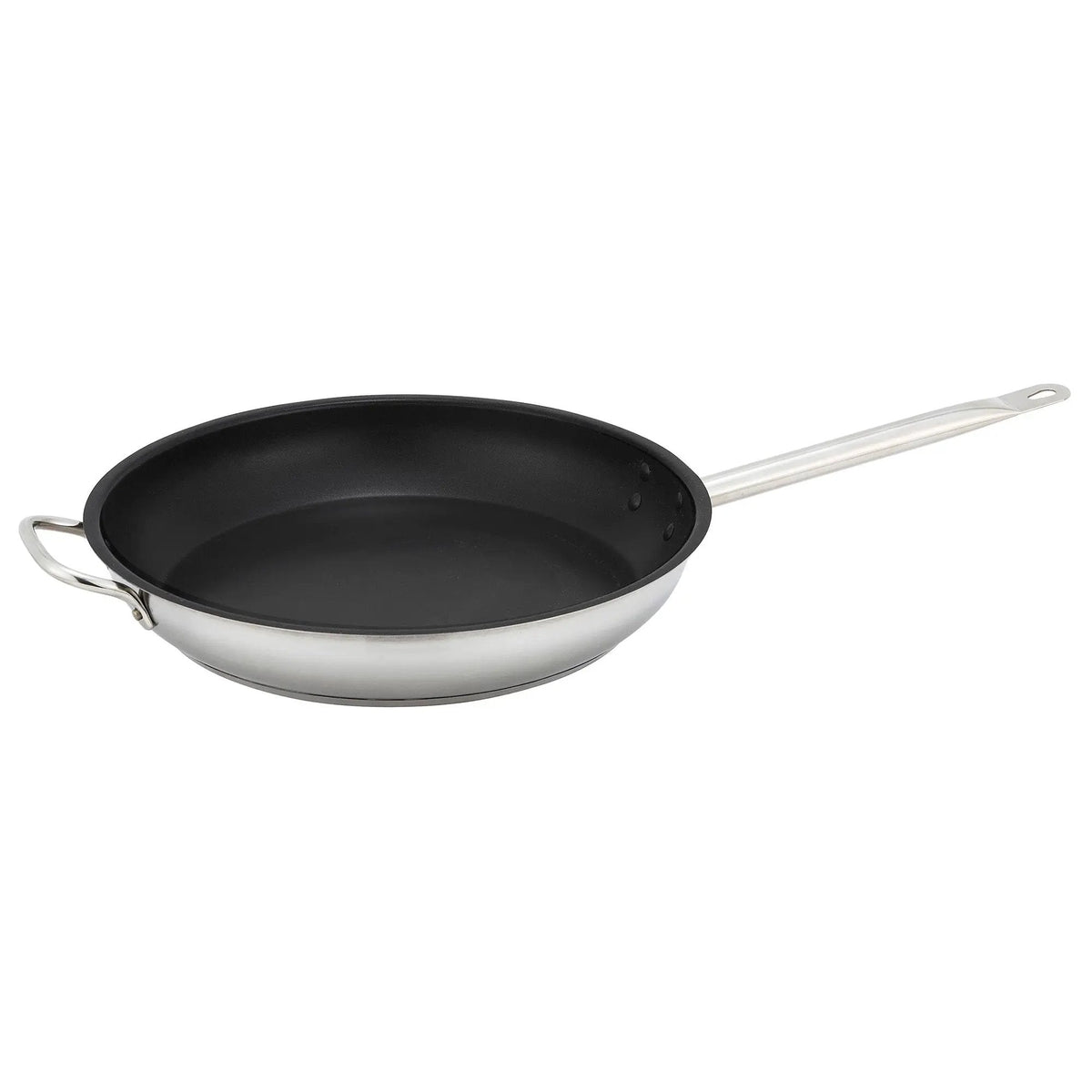 12" S/S Fry Pan w/Helper Hdl, Non-stick by Winco (12-s-s-fry-pan-w-helper-hdl-non-stick)
