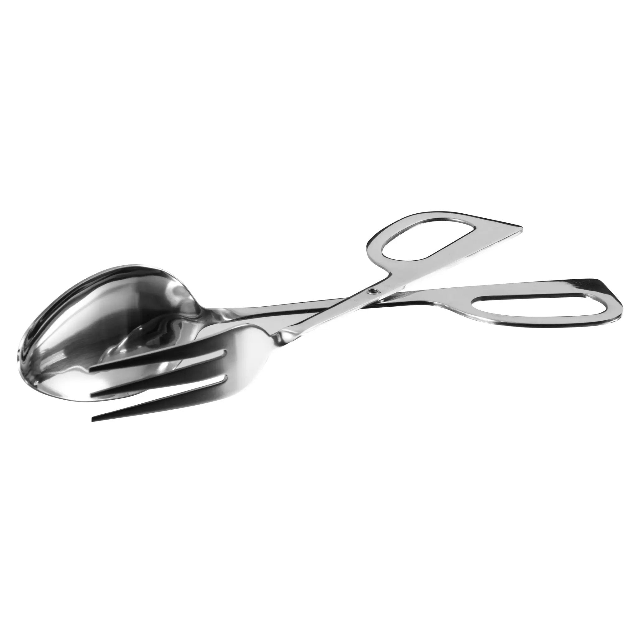 10" Salad Tong, Spoon/Fork Scissor, S/S by Winco (10-salad-tong-spoon-fork-scissor-s-s)