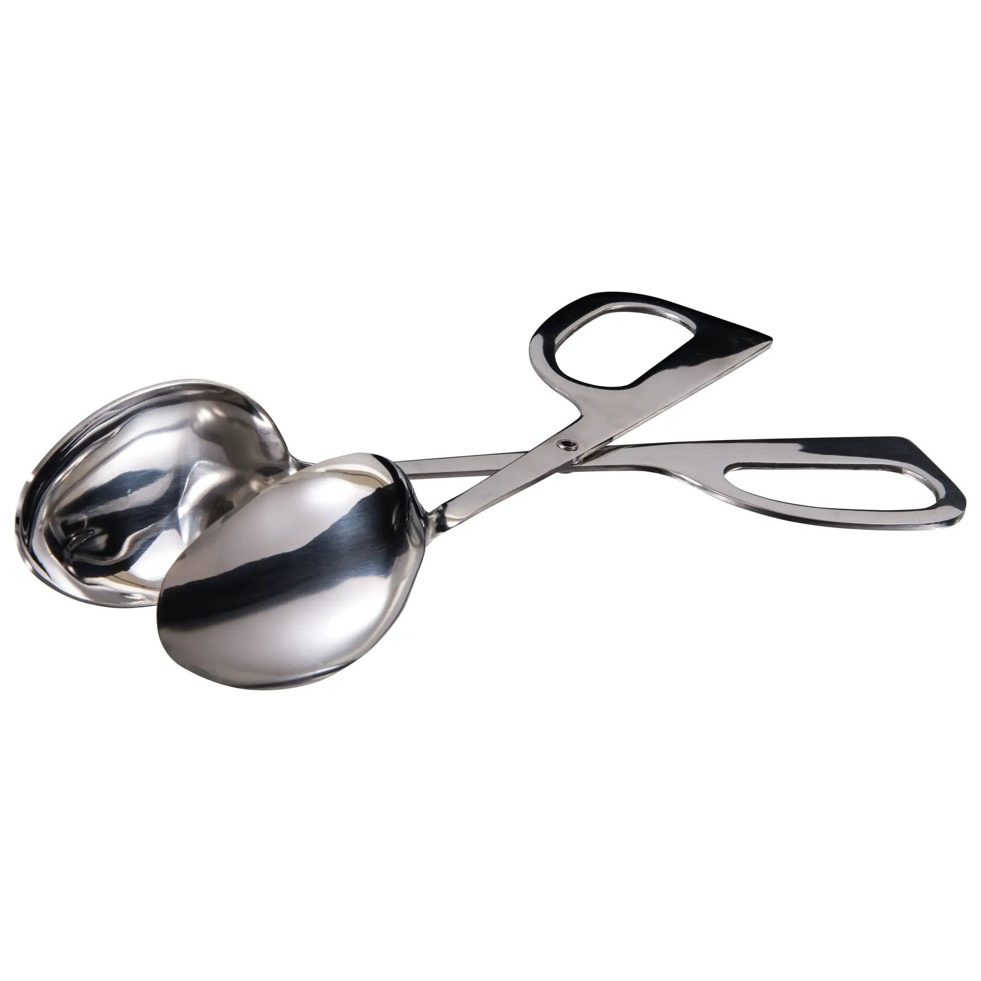 10" Salad Tong, Spoon Scissor, S/S by Winco (10-salad-tong-spoon-scissor-s-s)