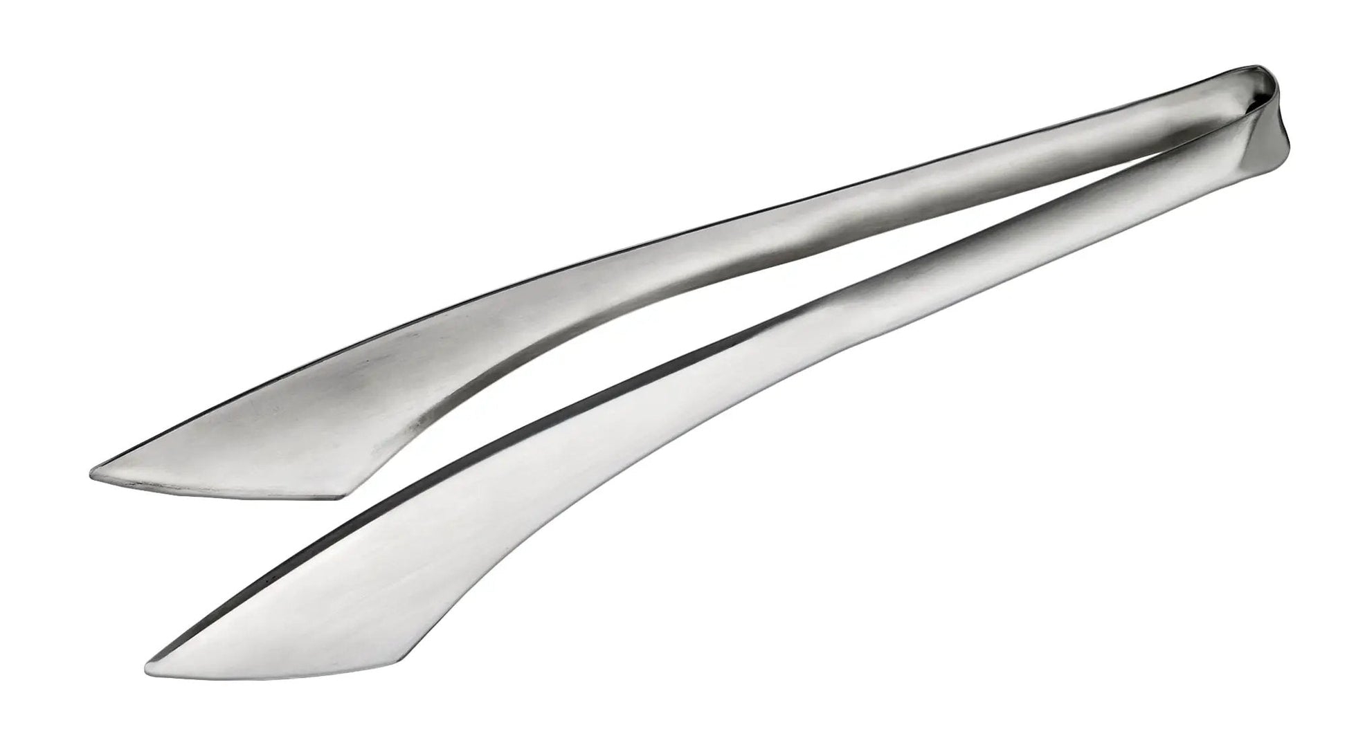 Winco STH-10 10-1/2" Stainless Steel Squeeze Serving Tong | Satin Product Image
