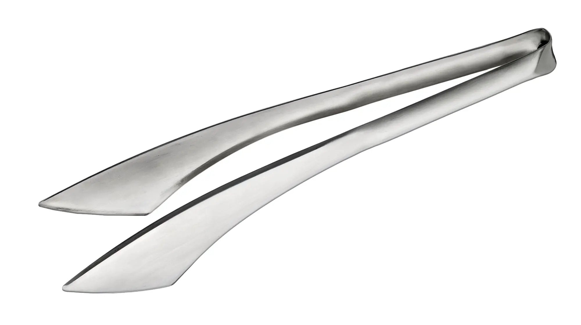 Winco STH-10 10-1/2" Stainless Steel Squeeze Serving Tong | Satin Product Image