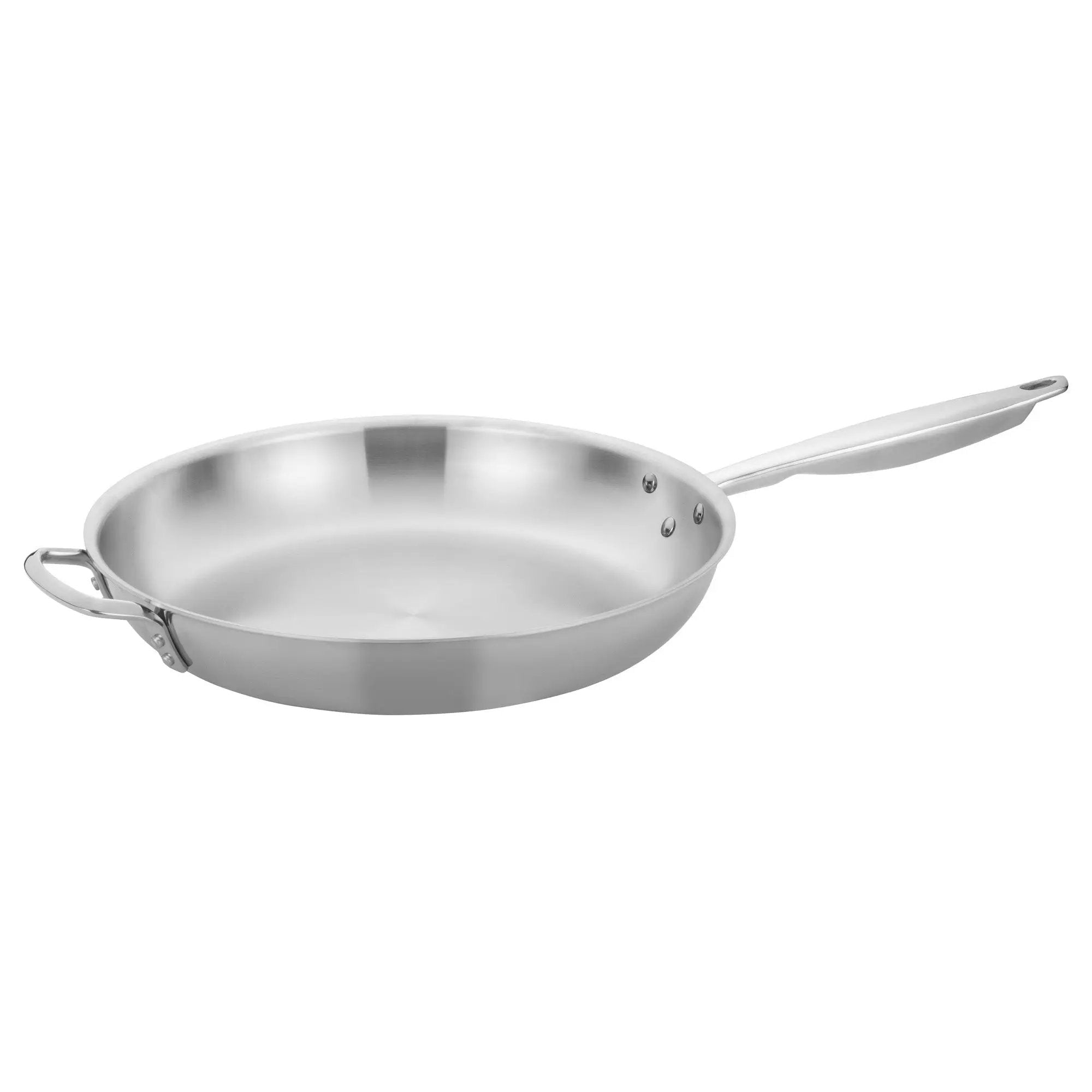 TRI-GEN™ 14" Triply S/S Fry Pan w/Helper Hdl by Winco (tri-gen™-14-triply-s-s-fry-pan-w-helper-hdl)