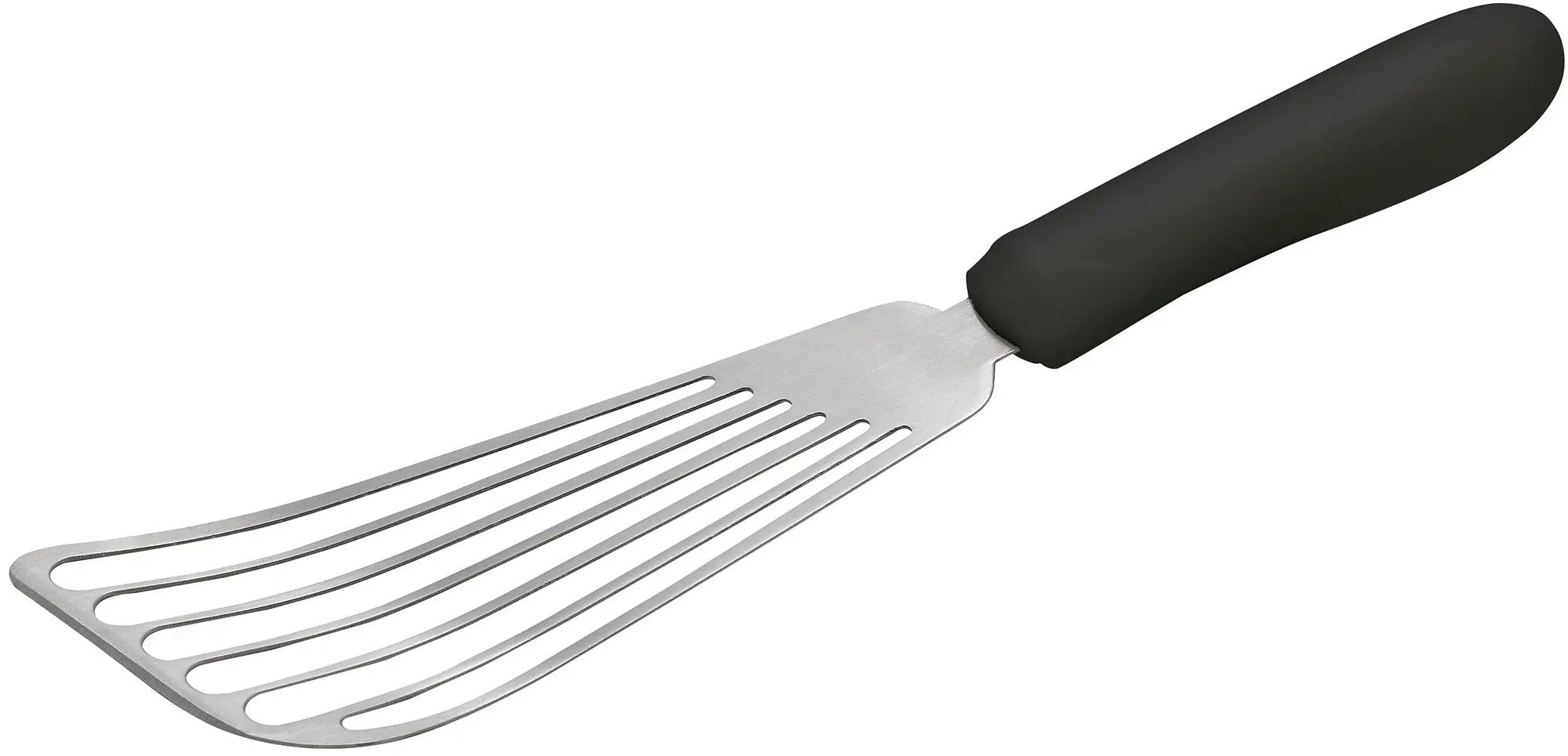 Fish Spatula, Black PP Hdl, 6-3/4" x 3-1/4" Blade by Winco (fish-spatula-black-pp-hdl-6-3-4-x-3-1-4-blade)