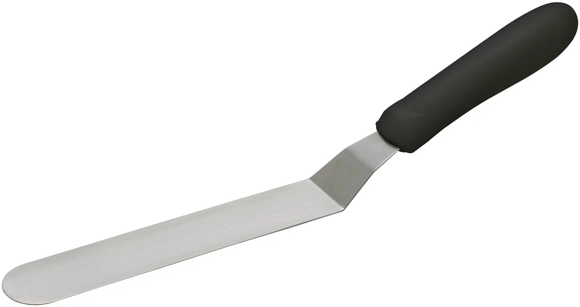 Spatula w/Offset, Black PP Hdl, 6-1/2" x 1-5/16" Blade by Winco (spatula-w-offset-black-pp-hdl-6-1-2-x-1-5-16-blade)