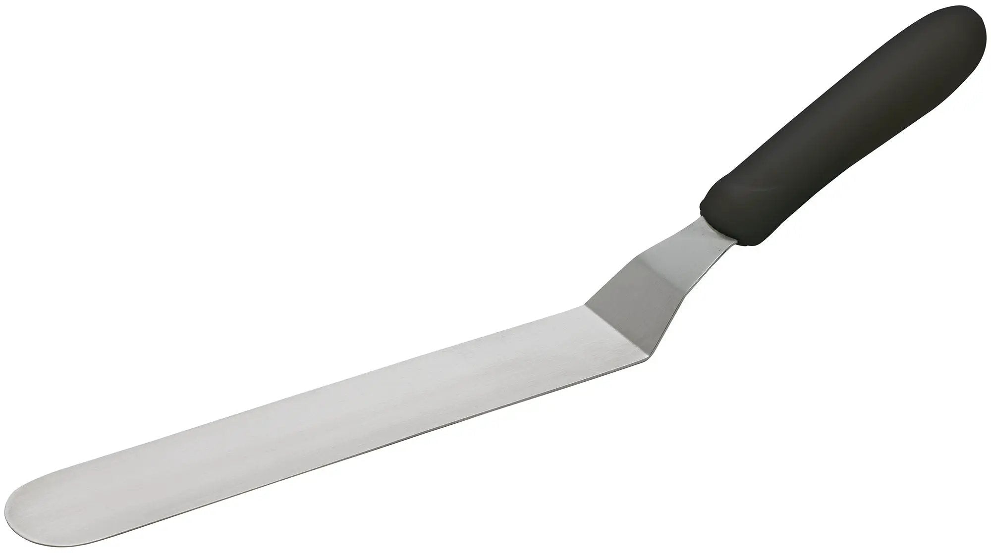 Spatula w/Offset, Black PP Hdl, 8-1/2" x 1-1/2" Blade by Winco (spatula-w-offset-black-pp-hdl-8-1-2-x-1-1-2-blade)