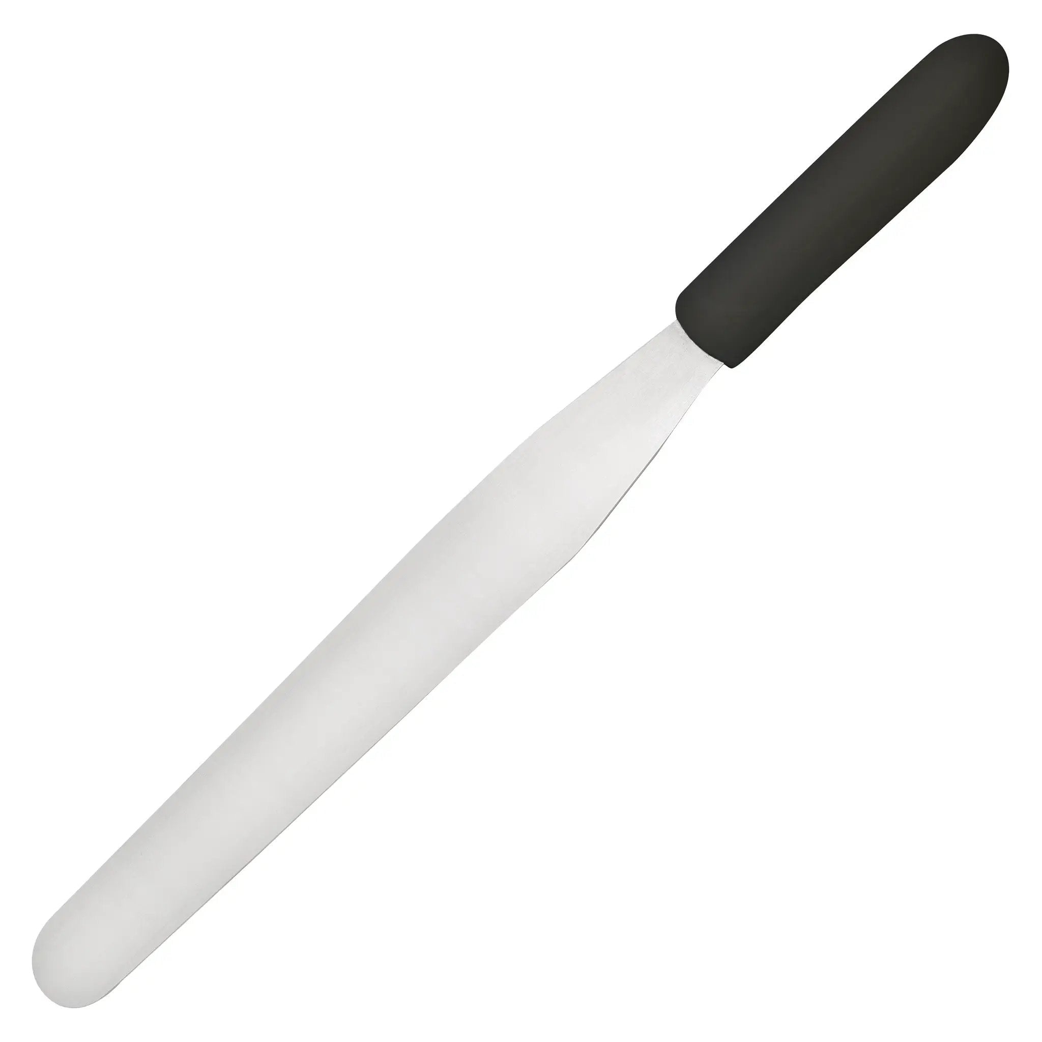 Bakery Spatula, Black PP Hdl, 10" x 1-3/8" Blade by Winco (bakery-spatula-black-pp-hdl-10-x-1-3-8-blade)