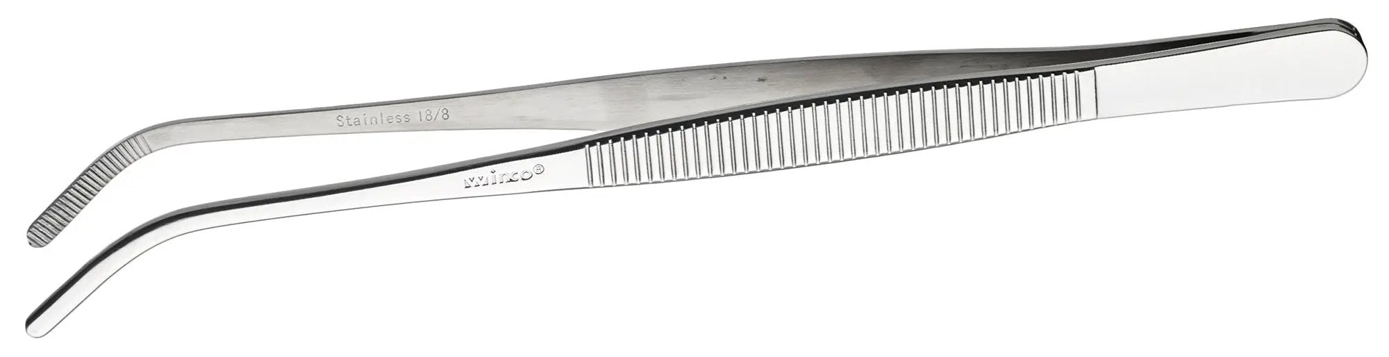 Tweezer tong, curved, 8" by Winco (tweezer-tong-curved-8)