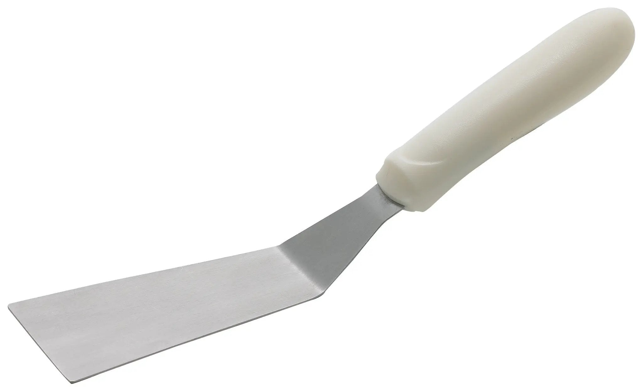 Grill Spatula w/Offset, White PP Hdl, 4-1/4" x 2-3/16" Blade by Winco (grill-spatula-w-offset-white-pp-hdl-4-1-4-x-2-3-16-blade)