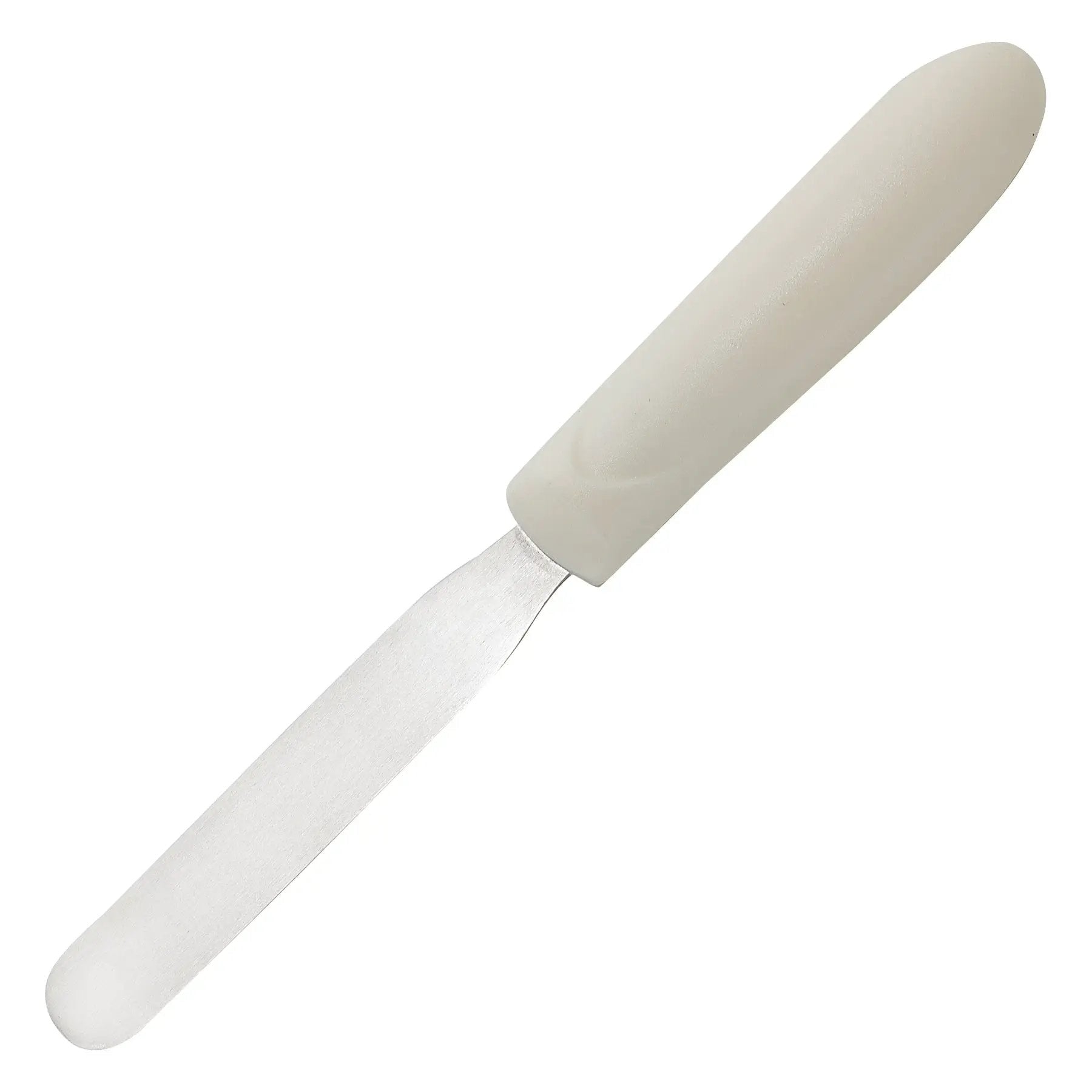 Bakery Spatula, White PP Hdl, 4" x-3/4" Blade by Winco (bakery-spatula-white-pp-hdl-4-x-3-4-blade)