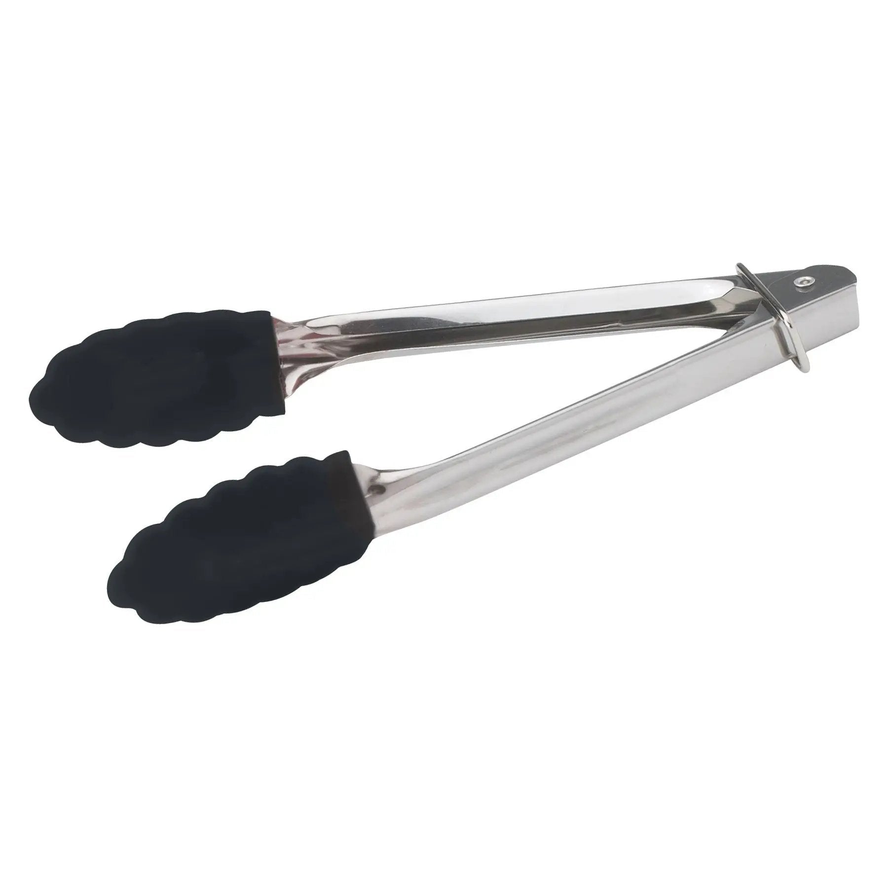 7" S/S Utility Tong, Silicone Tips, Ring Clip by Winco (7-s-s-utility-tong-silicone-tips-ring-clip)