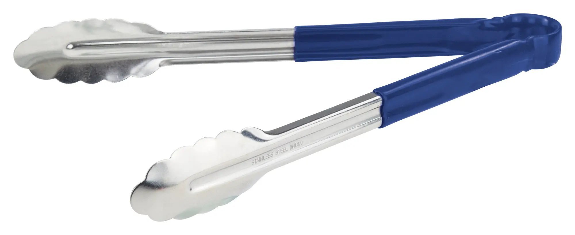 12" S/S Utility Tong, PP Hdl, Blue by Winco (12-s-s-utility-tong-pp-hdl-blue)