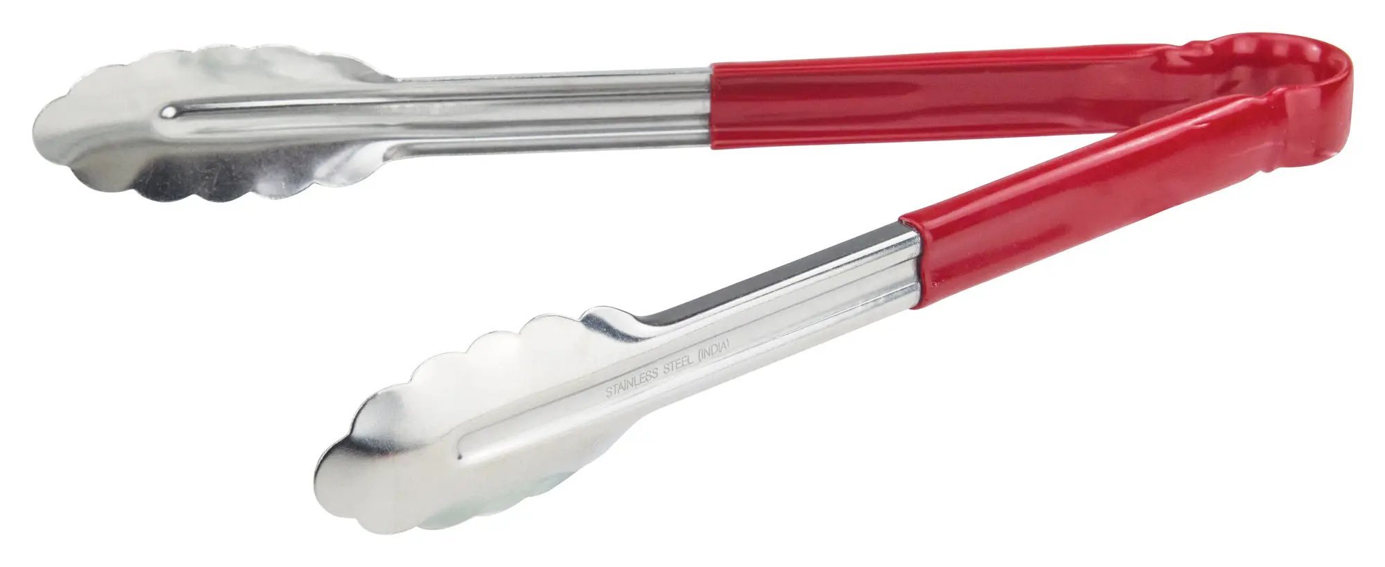 12" S/S Utility Tong, PP Hdl, Red by Winco (12-s-s-utility-tong-pp-hdl-red)