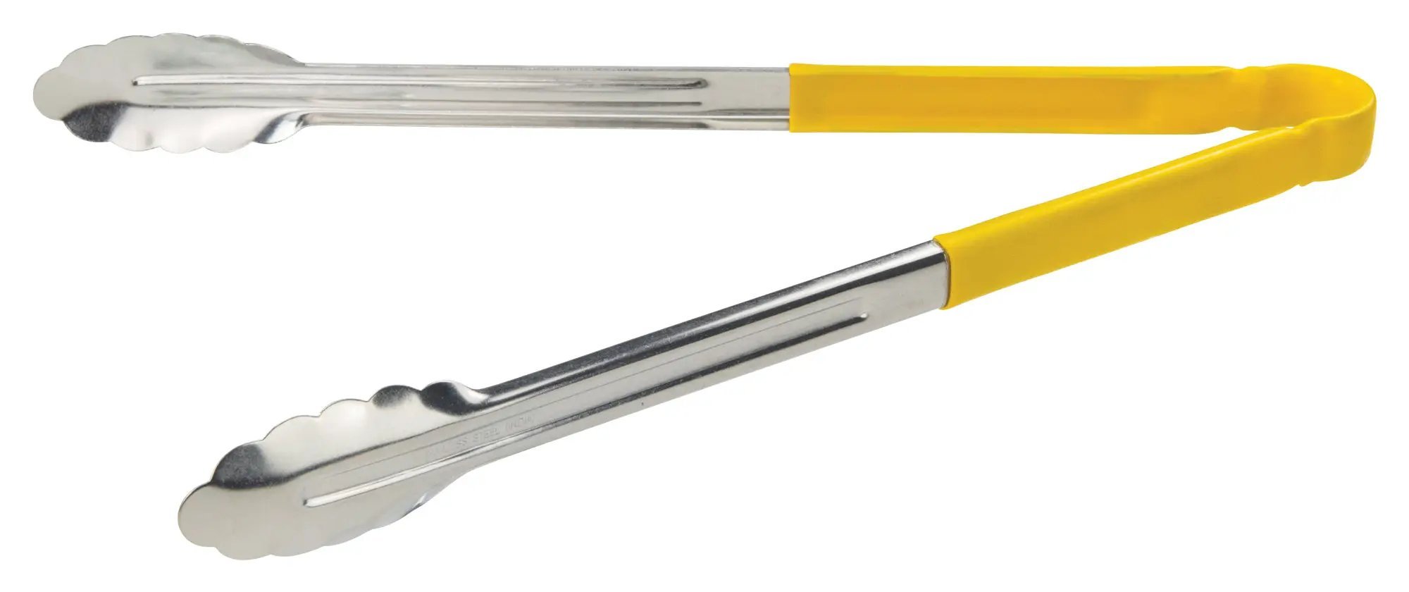 16" S/S Utility Tong, PP Hdl, Yellow by Winco (16-s-s-utility-tong-pp-hdl-yellow)