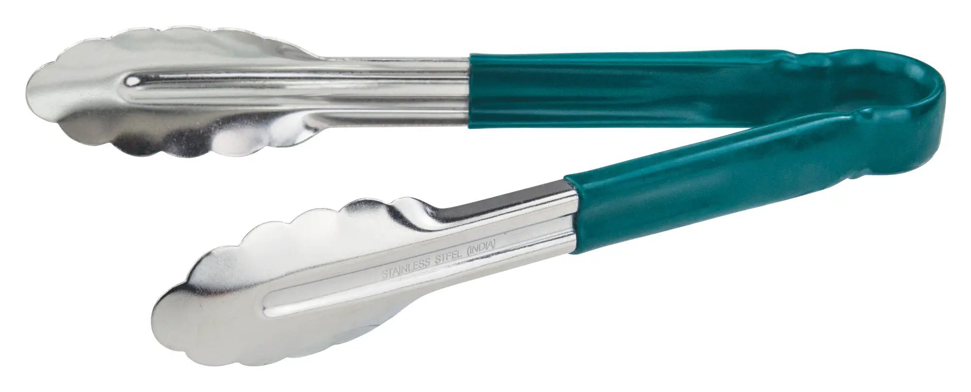 9" S/S Utility Tong, PP Hdl, Green by Winco (9-s-s-utility-tong-pp-hdl-green)