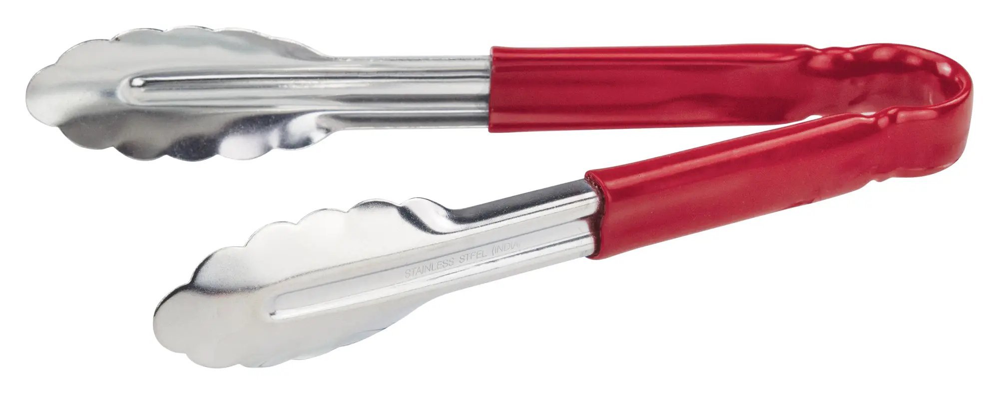 9" S/S Utility Tong, PP Hdl, Red by Winco (9-s-s-utility-tong-pp-hdl-red)