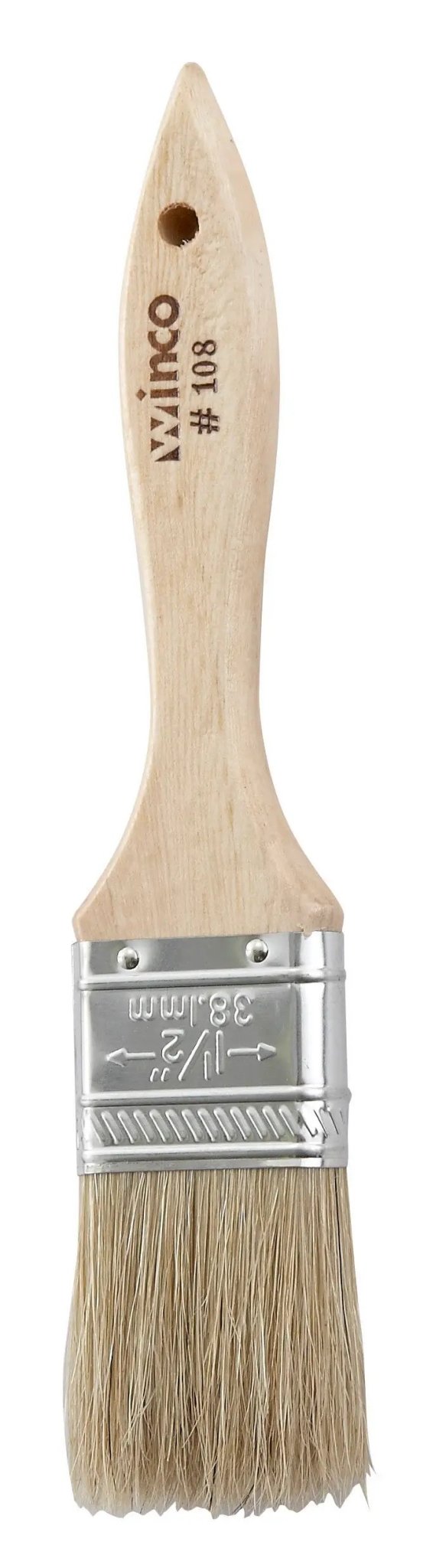 Pastry Brush, Boar Bristle, 1-1/2" Wide by Winco (pastry-brush-boar-bristle-1-1-2-wide)