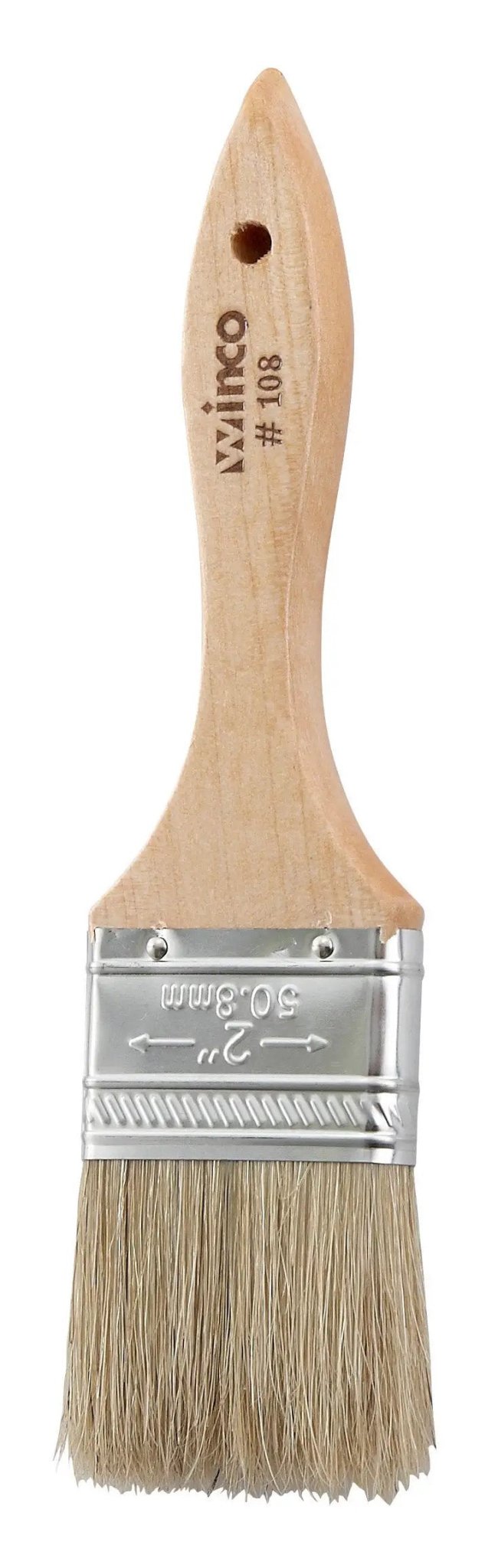 Pastry Brush, Boar Bristle, 2" Wide by Winco (pastry-brush-boar-bristle-2-wide)